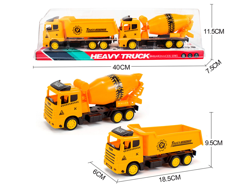 Friction Engineering Vehicle 2PCS