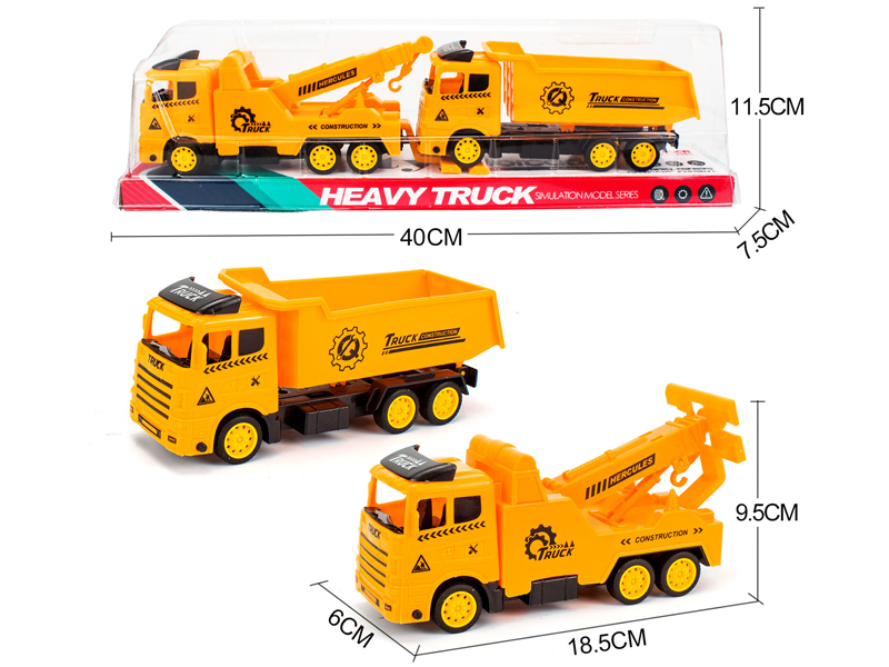 Friction Engineering Vehicle 2PCS