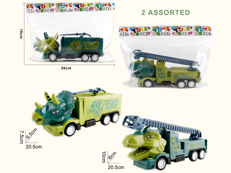 Friction Dinosaur Fire Truck