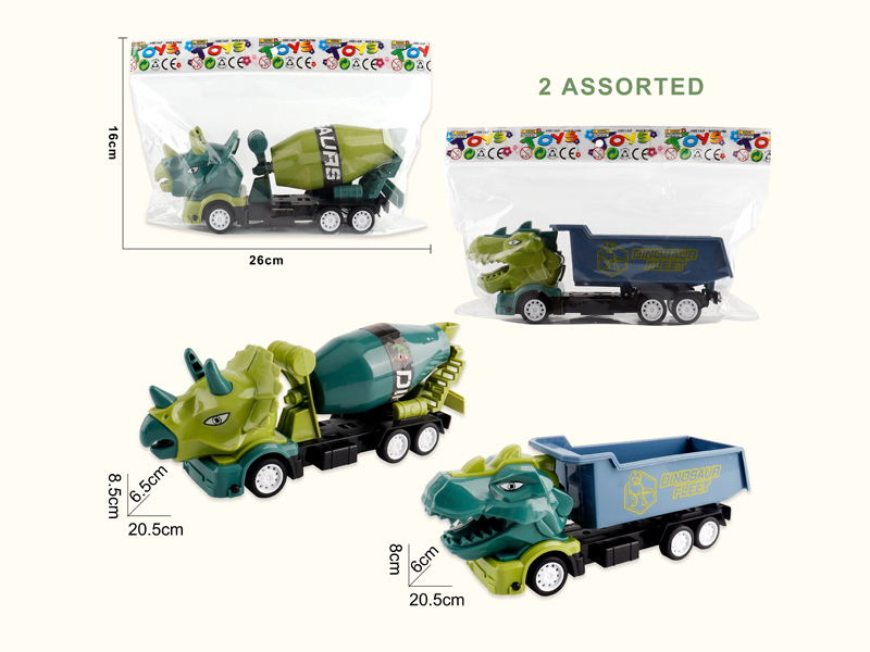 Friction Dinosaur Cement Truck/Dongfeng Car