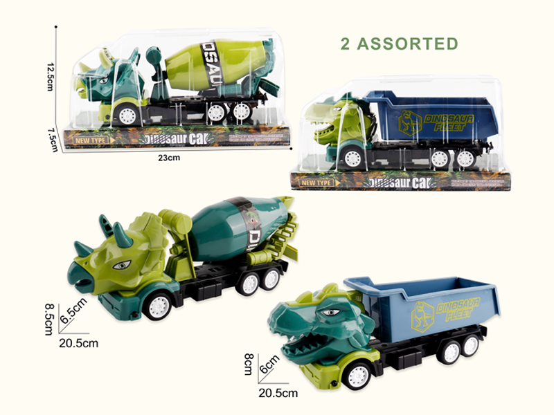 Friction Dinosaur Cement Truck/Dongfeng Car