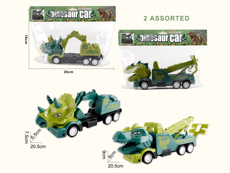 Friction Dinosaur Excavator Trailer