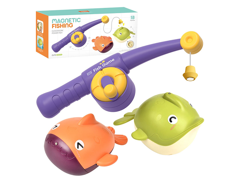 Wind Up Toy Fishing Game 3pcs