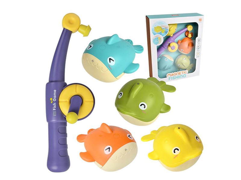 Wind Up Toy Fishing Game 5pcs