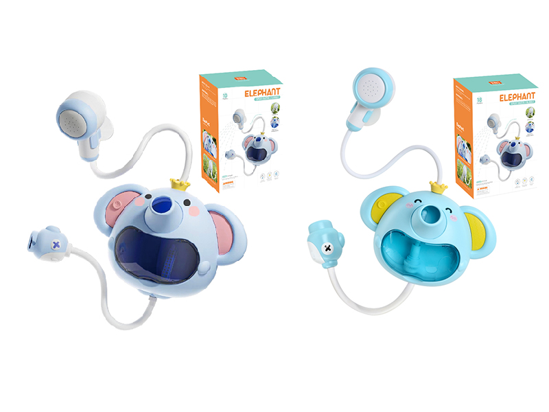 Electric Elephant Spray Water/Bubble Toy(Blue/Green)