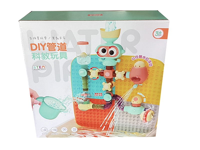 DIY Assembly Water Pipe Building Blocks Table