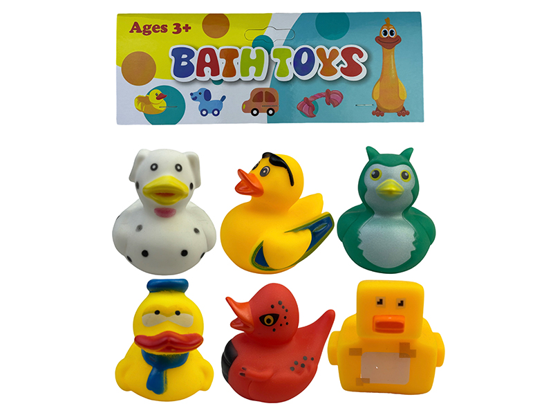 6PCS Vinyl Duck