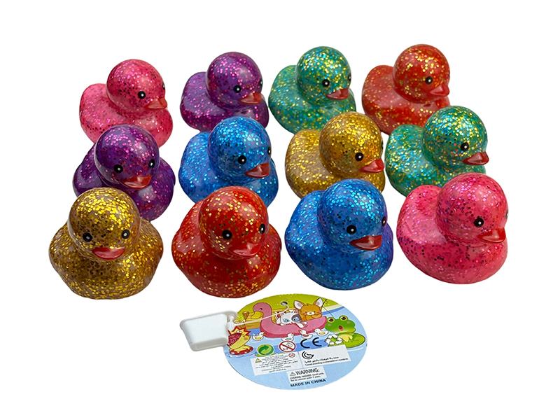 12PCS Vinyl Golden Pink Colored Duck