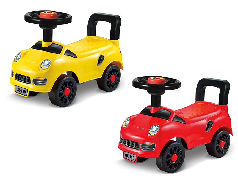 Cartoon Ride On Car(Steering Wheel With BB Whistle)