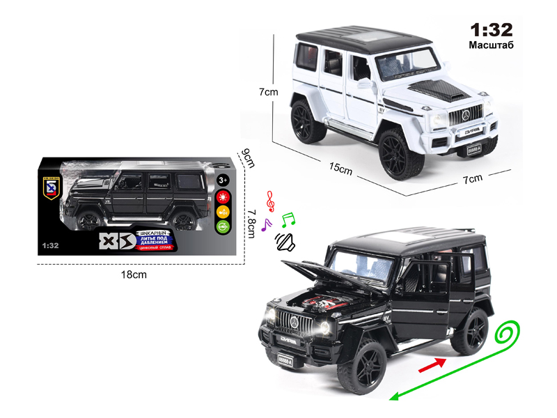 1:32 Alloy Mercedes Benz G63 With Light And Sound