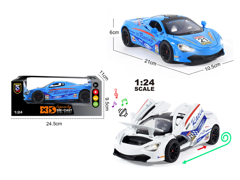 1:24 Alloy Mclaren Model With Light And Sound