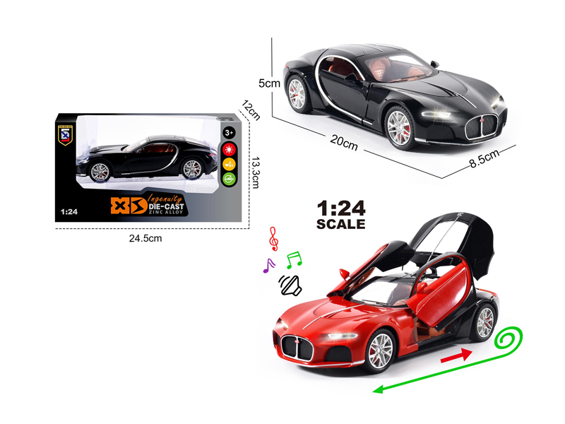 1:24 Alloy Bugatti Atlantic With Light And Sound