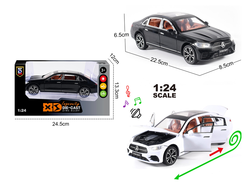 1:24 Alloy Mercedes E300L Model Car With Light And Sound