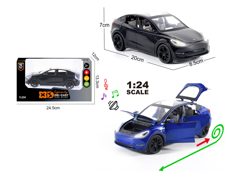 1:24 Alloy Model Y With Light And Sound
