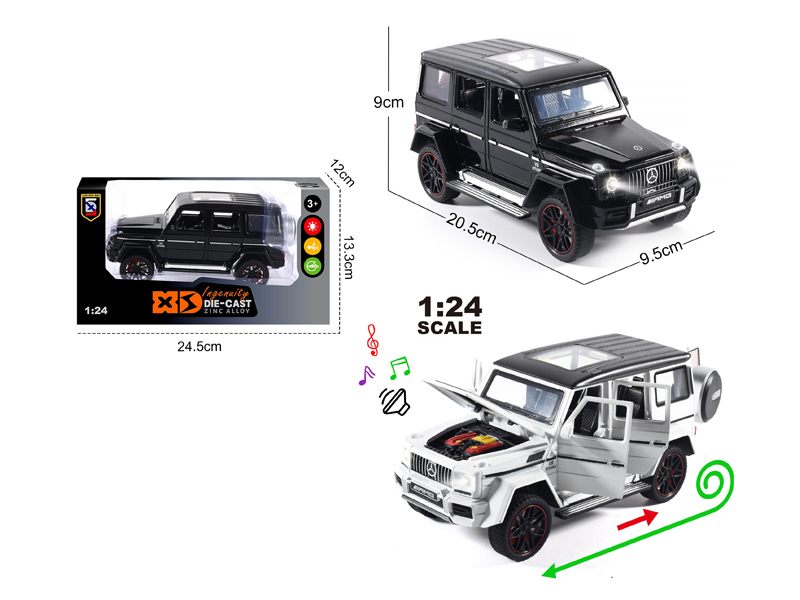 1:24 Alloy Mercedes Benz G63 With Light And Sound