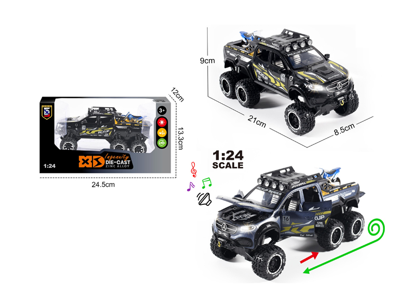 1:24 Alloy Mercedes Benz X-Class With Light And Sound