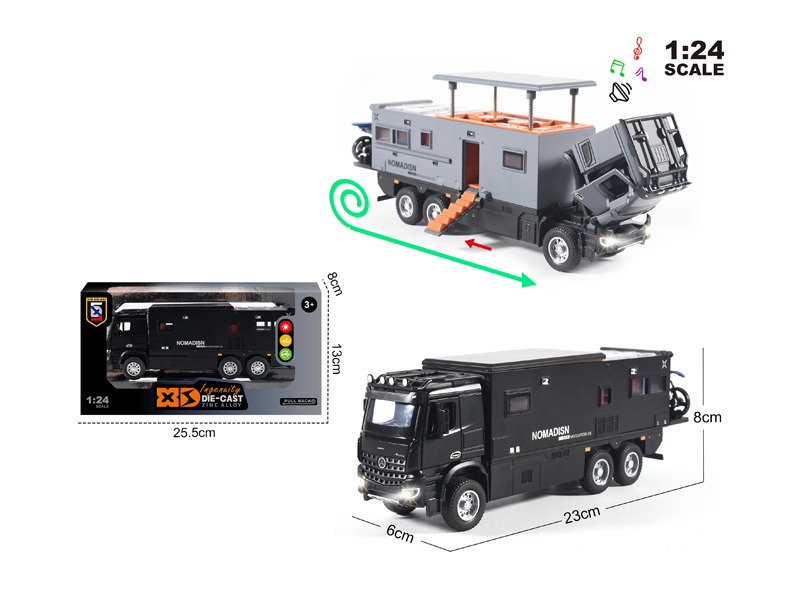 1:24 Alloy Mercedes Benz Rv (Navigator F) With Light And Sound