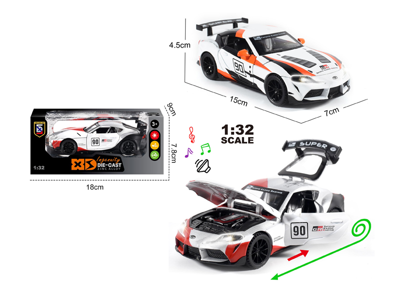 1:32 Alloy Toyota Bull Demon King Track Edition With Light And Sound