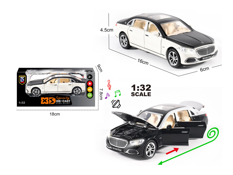 1:32 Alloy Mercedes Maybach S680 With Light And Sound