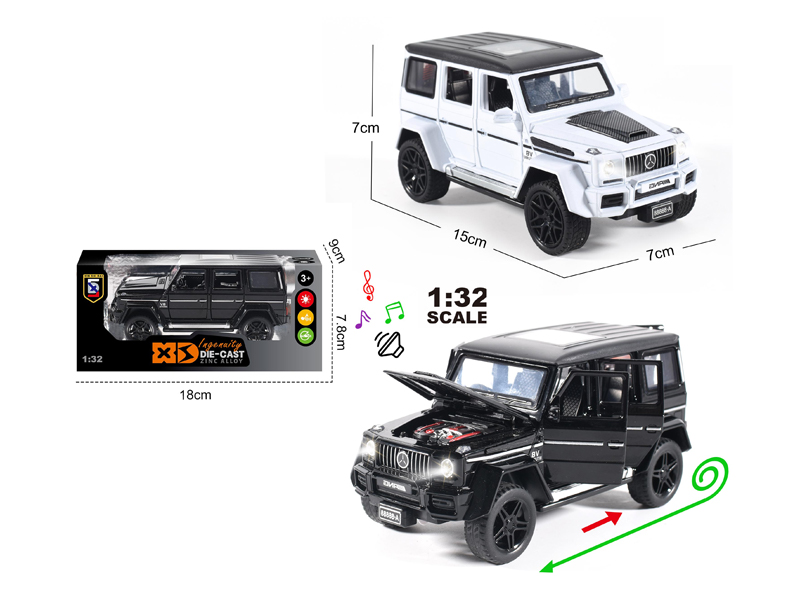 1:32 Alloy Mercedes Benz G63 With Light And Sound