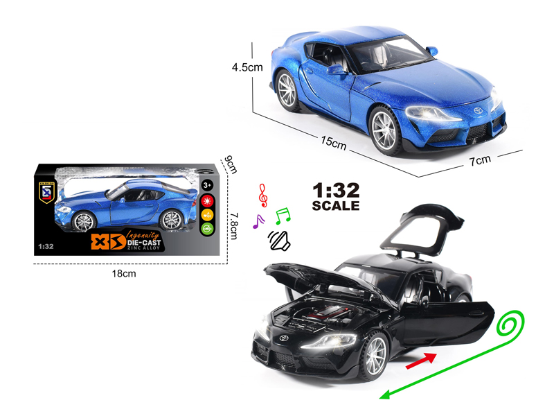 1:32 Alloy Toyota Bull Demon King Car With Light And Sound