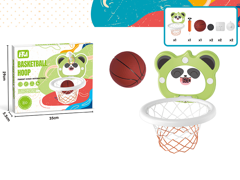 Cartoon Basketball Board(1 Basketball + Pump + Hook + Scorer)