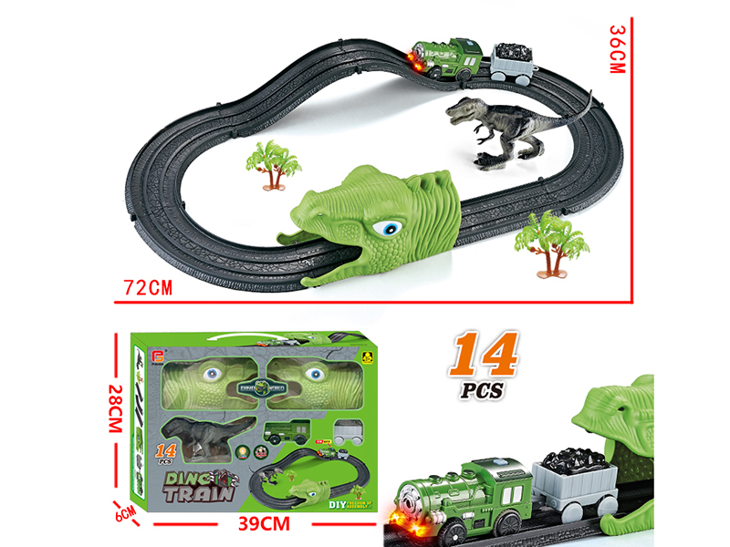 Dinosaur Rail Train 14PCS