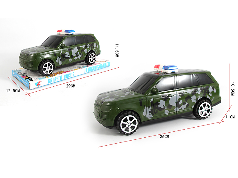 1:16 Friction Military Police Off-Road Car(Range Rover)