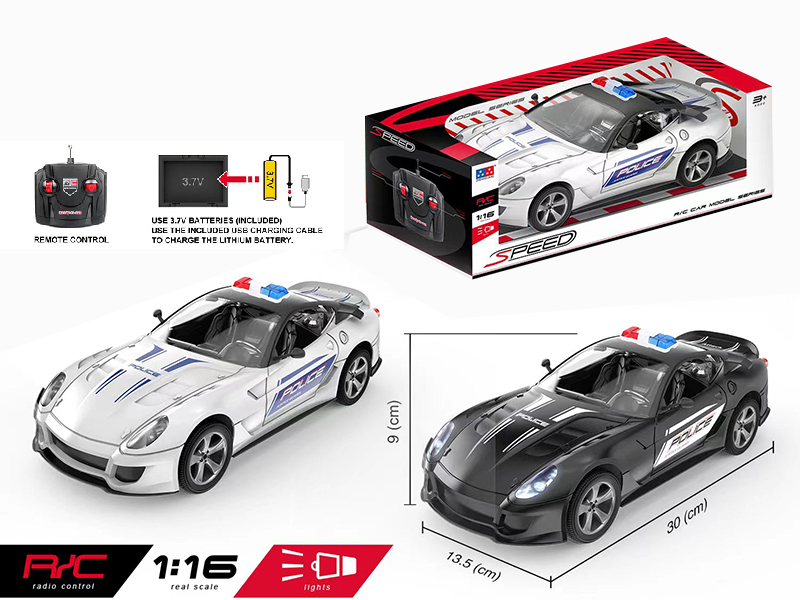 1:16 4-Channel Remote Control Police Car(Without Light)