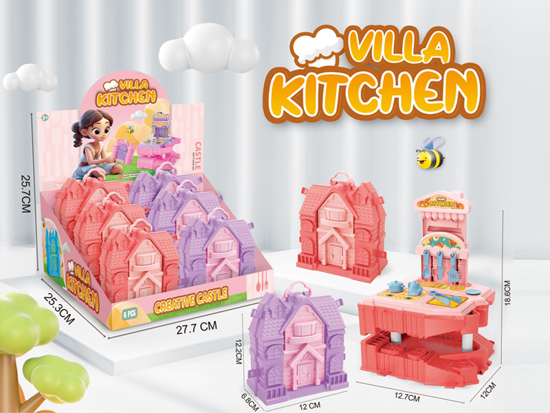 6PCS DIY Villa Transformation Kitchen Table（Villa）