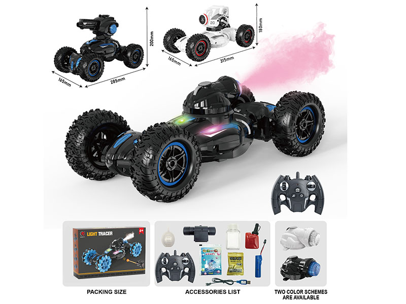 Remote Control Spray Stunt Tank(Water Bullet & Bubble 2 In 1, Off-Road Tyre)