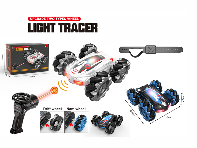 2.4G Dual Remote Control Double-Sided Stunt Car(Two Types Wheel)