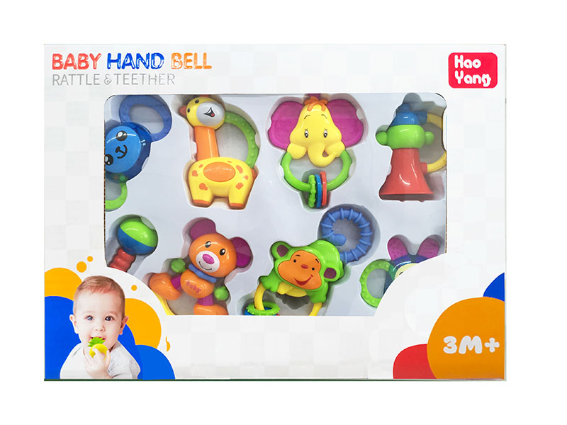 Baby Rattle Teether 6PCS