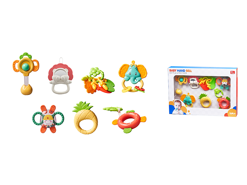 Baby Rattle Teether 7PCS