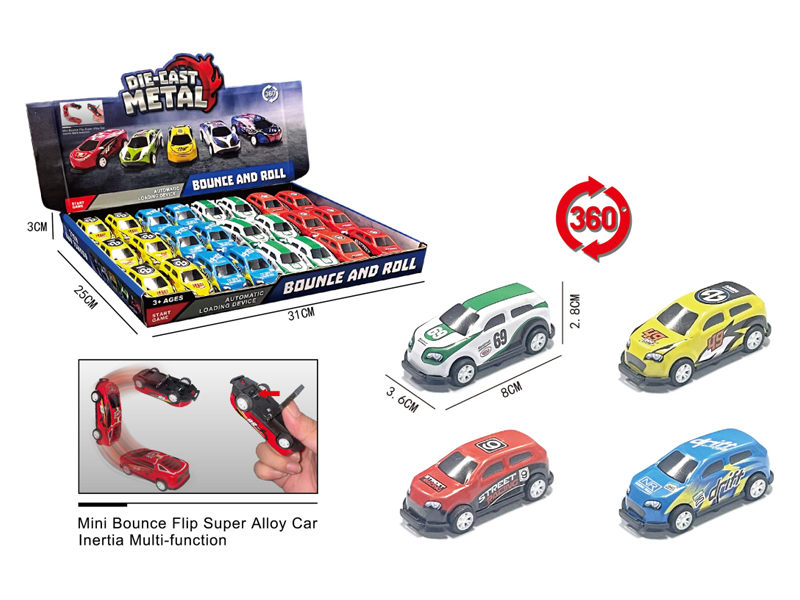 24PCS Pull Back Collision Bouncing Vehicle