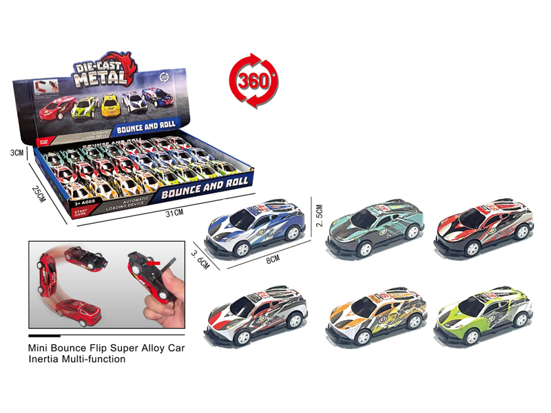 24PCS Pull Back Collision Bouncing Vehicle
