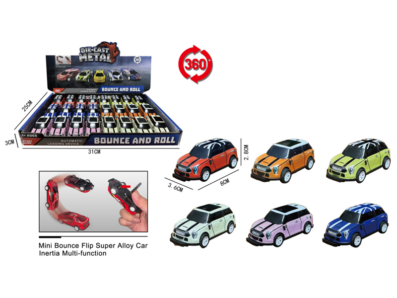 24PCS Pull Back Collision Bouncing Vehicle