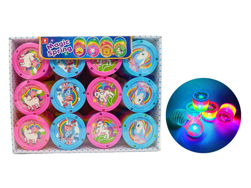 12PCS Unicorn Rainbow Circle With Light