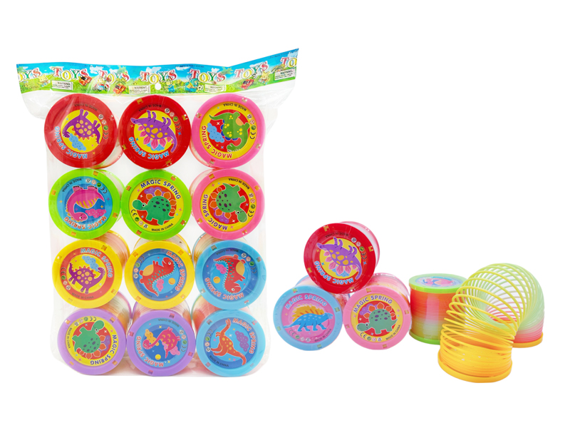 12PCS Cartoon Dinosaur  Rainbow Circle