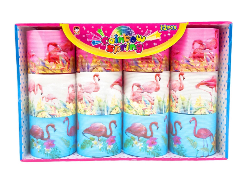 12PCS Flamingo Rainbow Circle