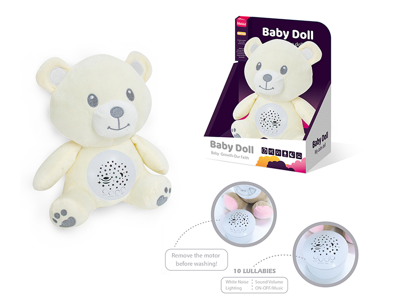 Baby Plush Doll Soothing Toys(Bear)