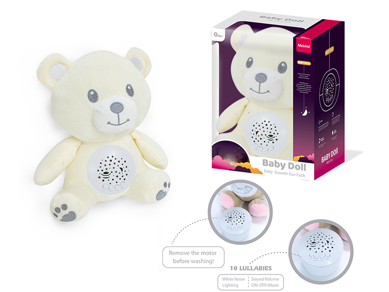 Baby Plush Doll Soothing Toys(Bear)