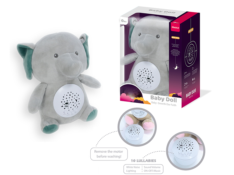 Baby Plush Doll Soothing Toys(Elephant)