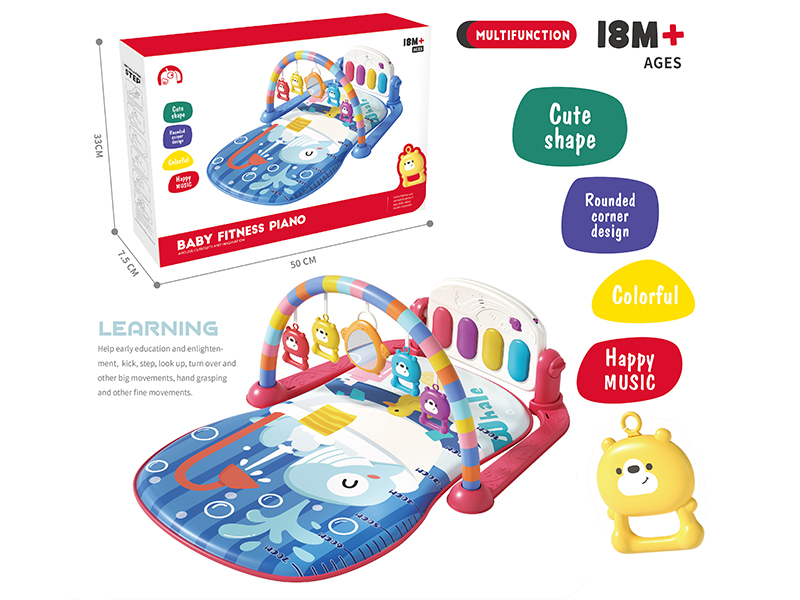 Whale Pedal Piano Fitness Blanket