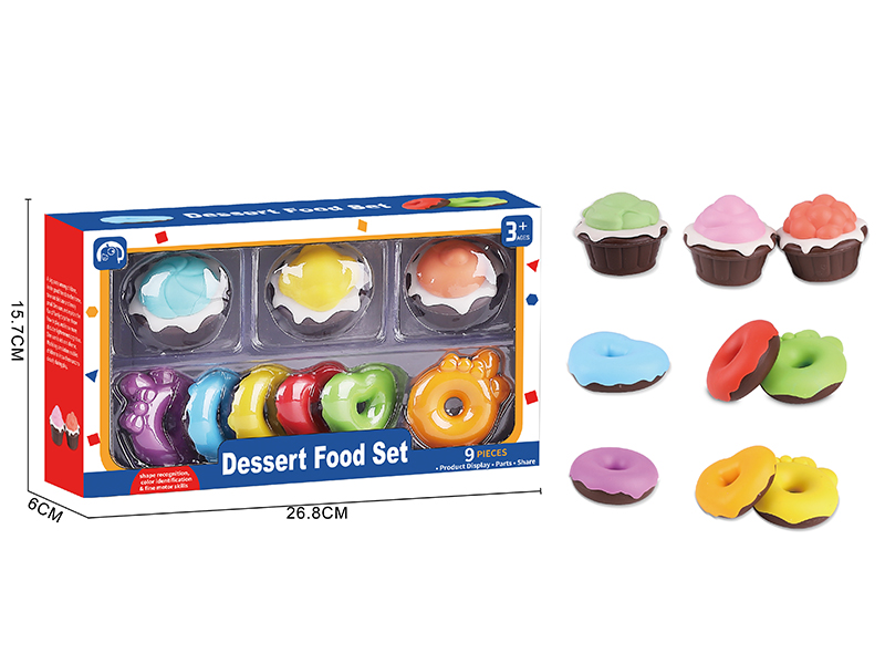Cupcake Doughnut Dessert Food Set
