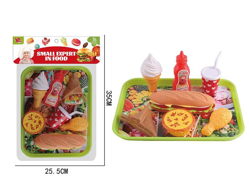Hot Dog Fruit Pie Fast Food Set
