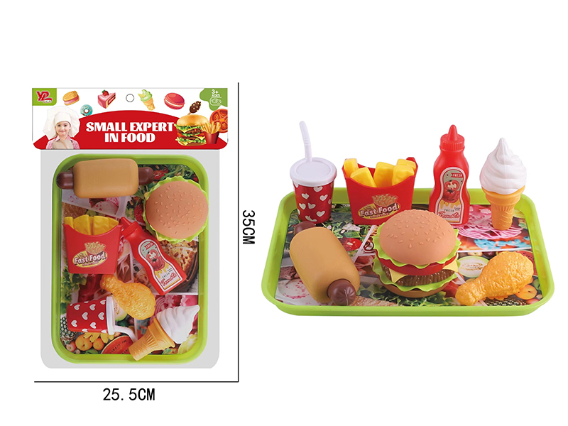 Hamburger Hot Dog Fast Food Set