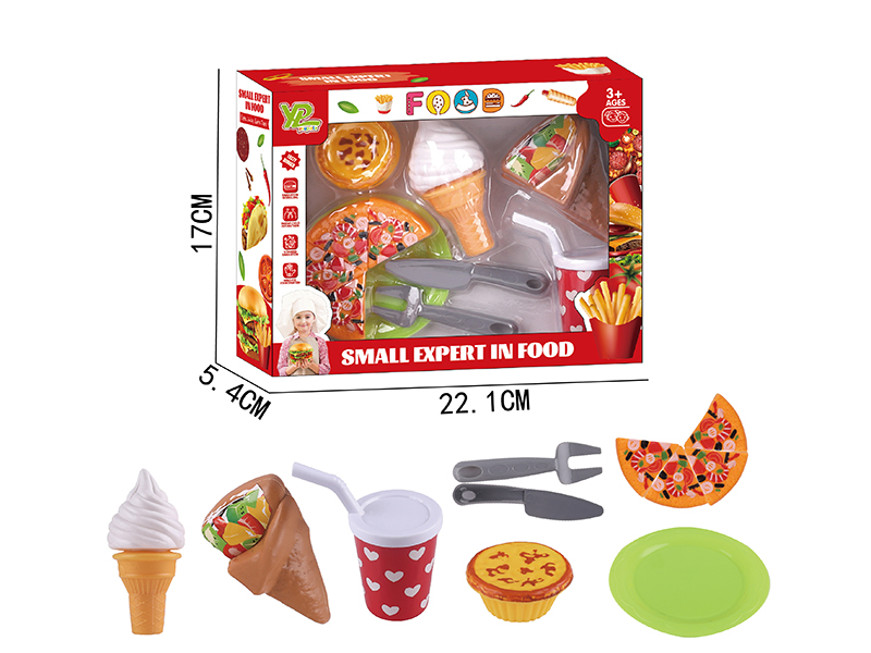 Pizza Ice Cream Fast Food Set