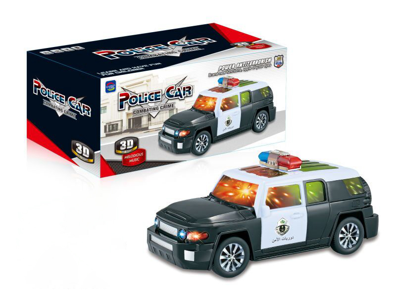 B/O Go And Bump Saudi Arabian 3DPolice Car With Light And Music
