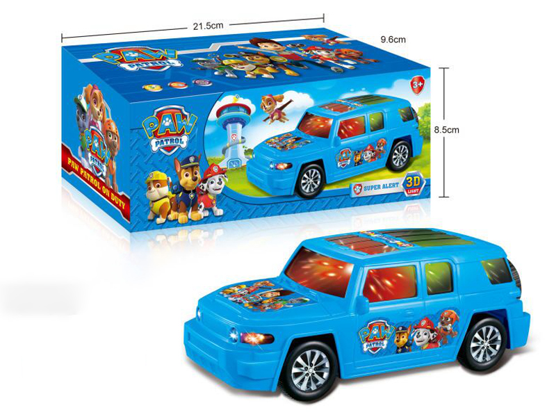 B/O Go And Bump Dog Patrol 3D Racing Car With Light And Music